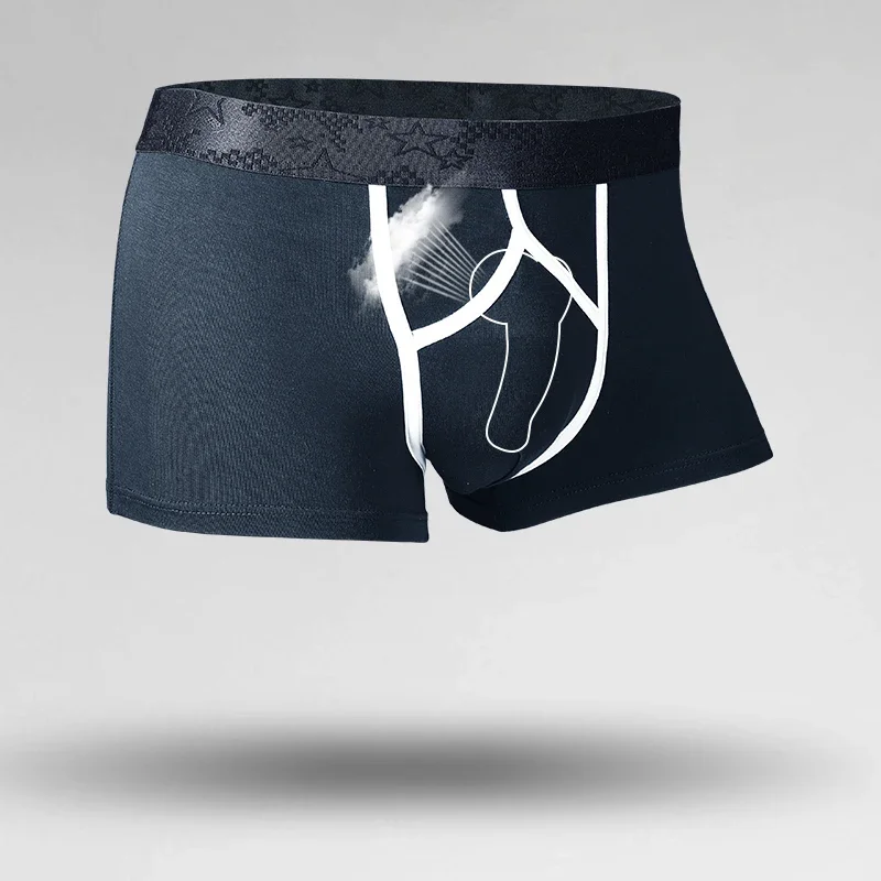 Bullet sperm cord separation panties men's veins, scrotum, pouch, four-corner inner panties, curvy sexy flat-angle pants