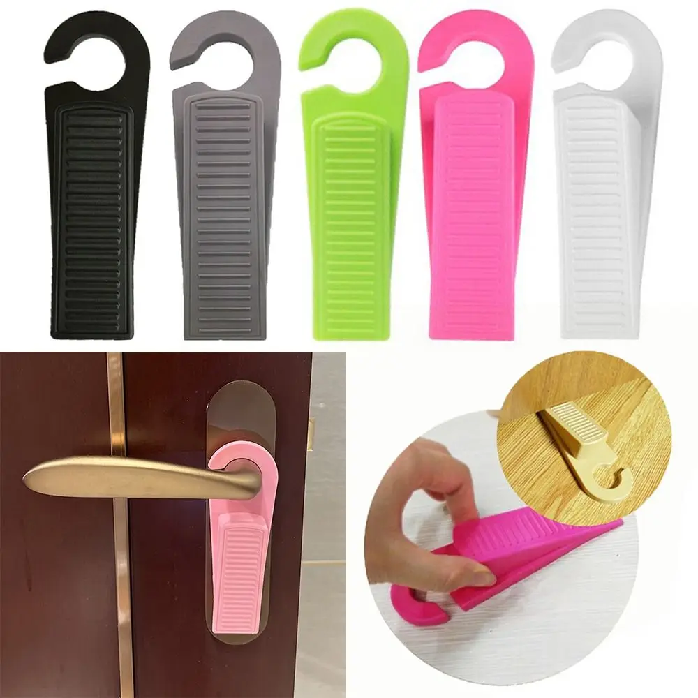 Can Be Hang Punch Free Flexible for Home Bedroom Office Floor Door Stopper Door Stop Safety Card Windproof Rubber Stopper