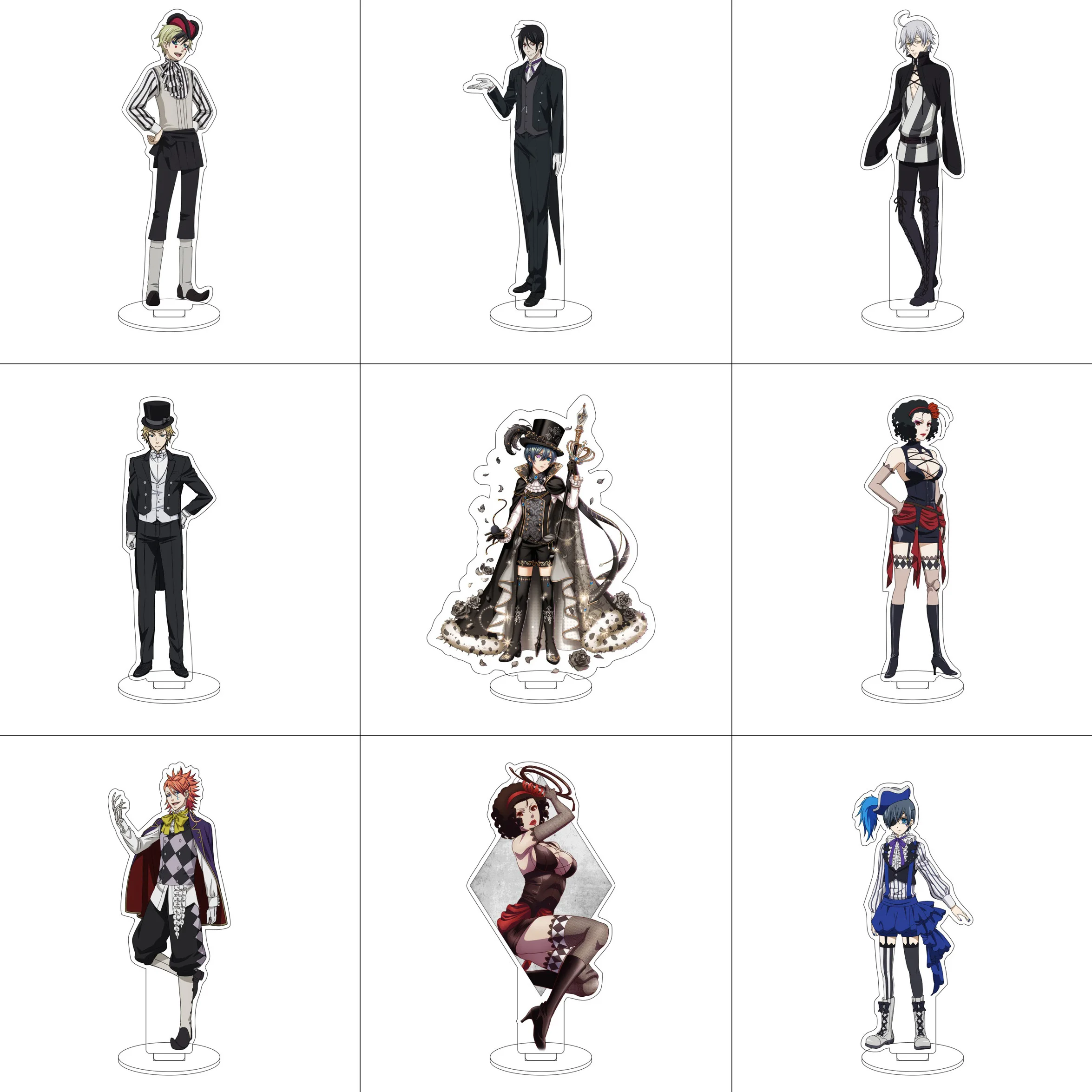 Anime Acrylic Stand Ornaments MEY-RIN Sebastian·Michaelis Ciel Phantomhive Figure Stand Gifts