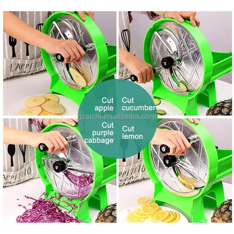 Manual Vegetable Slicer Kitchen Fruit Cutter Home Restaurant Food Chopper Multi Function Veggie Slicing Tool for Salad Prep