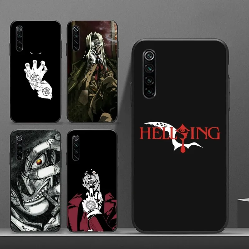 Anime Hellsing Mobile Cell Phone Case for Realme GT 2 9i 8i 7i Pro X50 X2 C35 C21 C20 C11 C3 Black Soft Phone Cover Funda