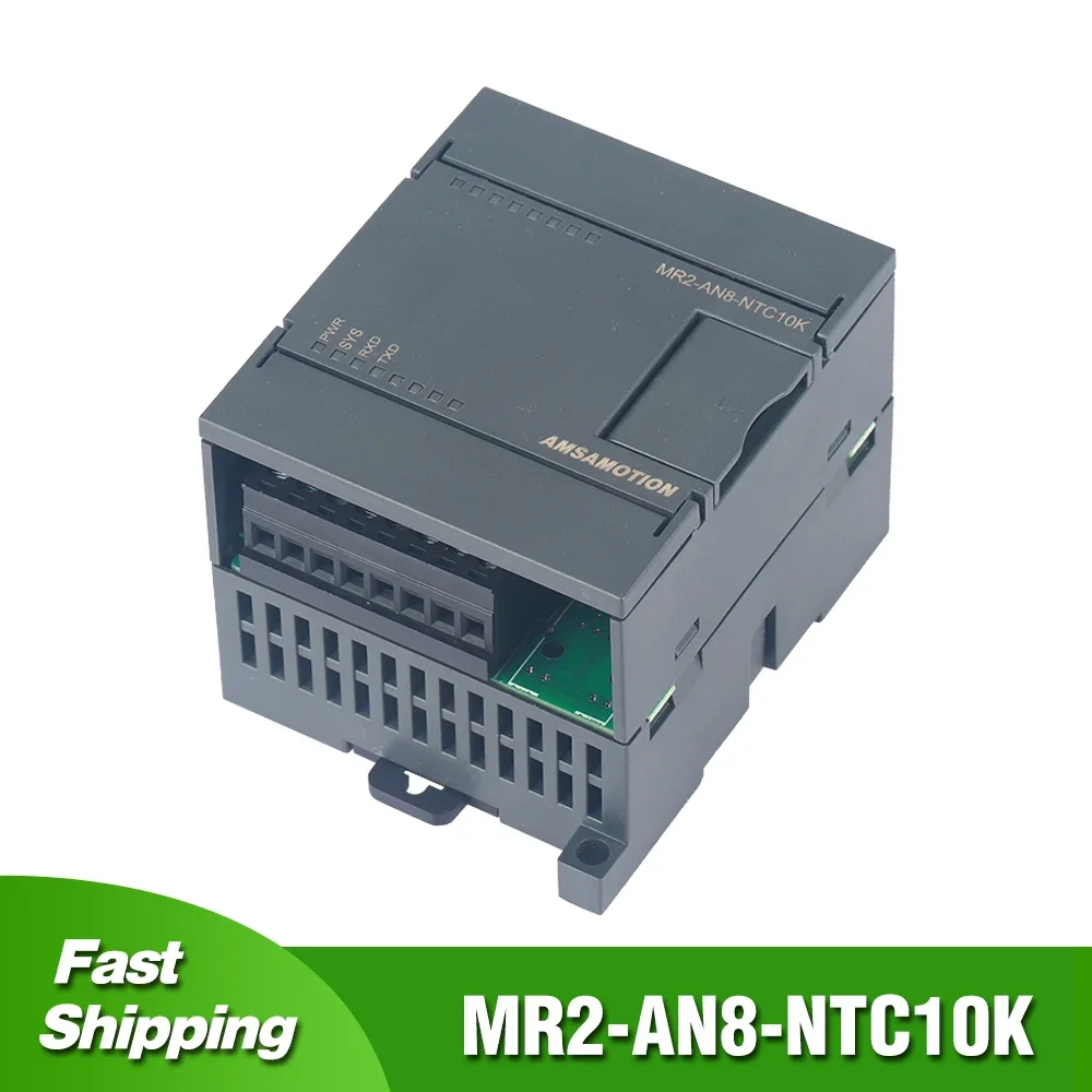 

MR2-AN8-NTC10K Temperature Module Ethernet RS485 8way NTC Control for SMART200/300/1200/FX5U Serial PLC Support S7 Modbus TCP MC