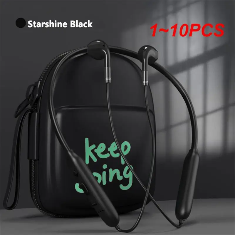 1~10PCS Neck Hanging Headphones Stereo Surround Sound Neck Exercise Running Binaural Wireless bluetooth-compatible Headset