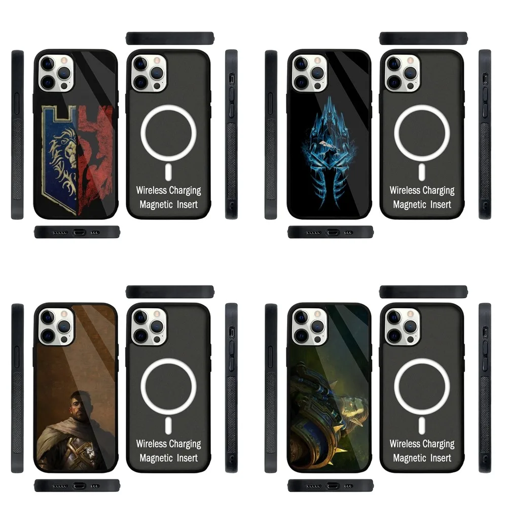 W-Wow W-World Of W-Warcraft Game Phone Case Strong Magnetic For IPhone 15,14,13,Pro,Max,Plus,11,12,Mini For Magsafe Wireless