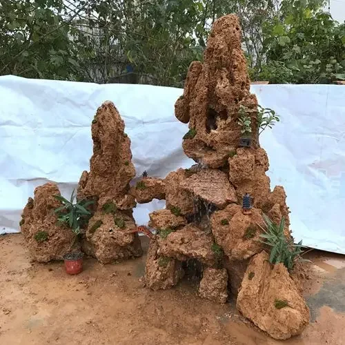 Y1 Large Pool Rockery Villa Rockery Absorbent Stone Natural Raw Gemstone Courtyard Garden Fish Pond