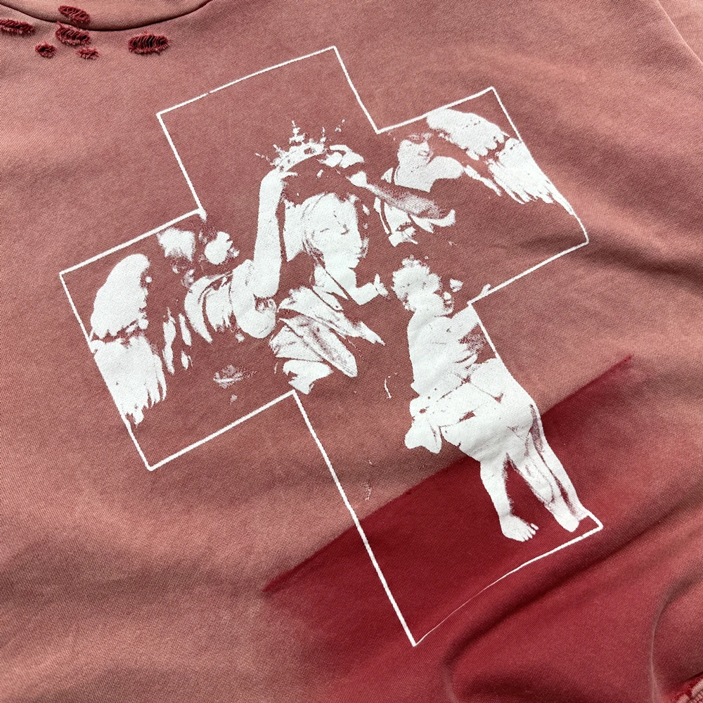 Yao Fashion Loose Hooded Sweatshirt Men Clothing Casual Streetwear Retro Washed Old Vintage Luxury Hoodies For Men Unisex