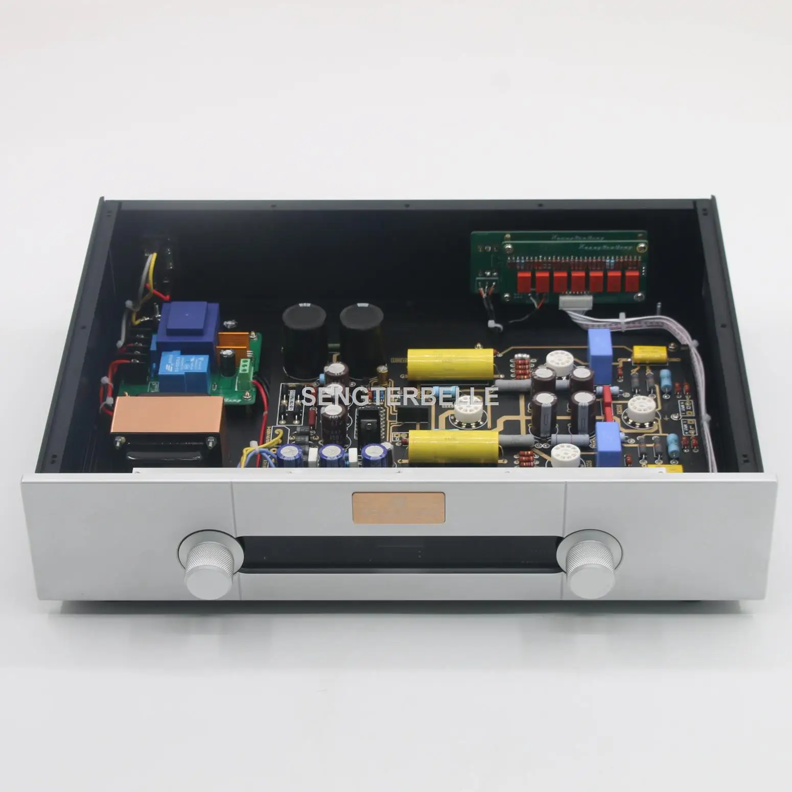 

HiFi Remote Version Tube Preamp Stereo Preamplifier Base On CAT SL-1 Circuit +4 Ways Audio Input