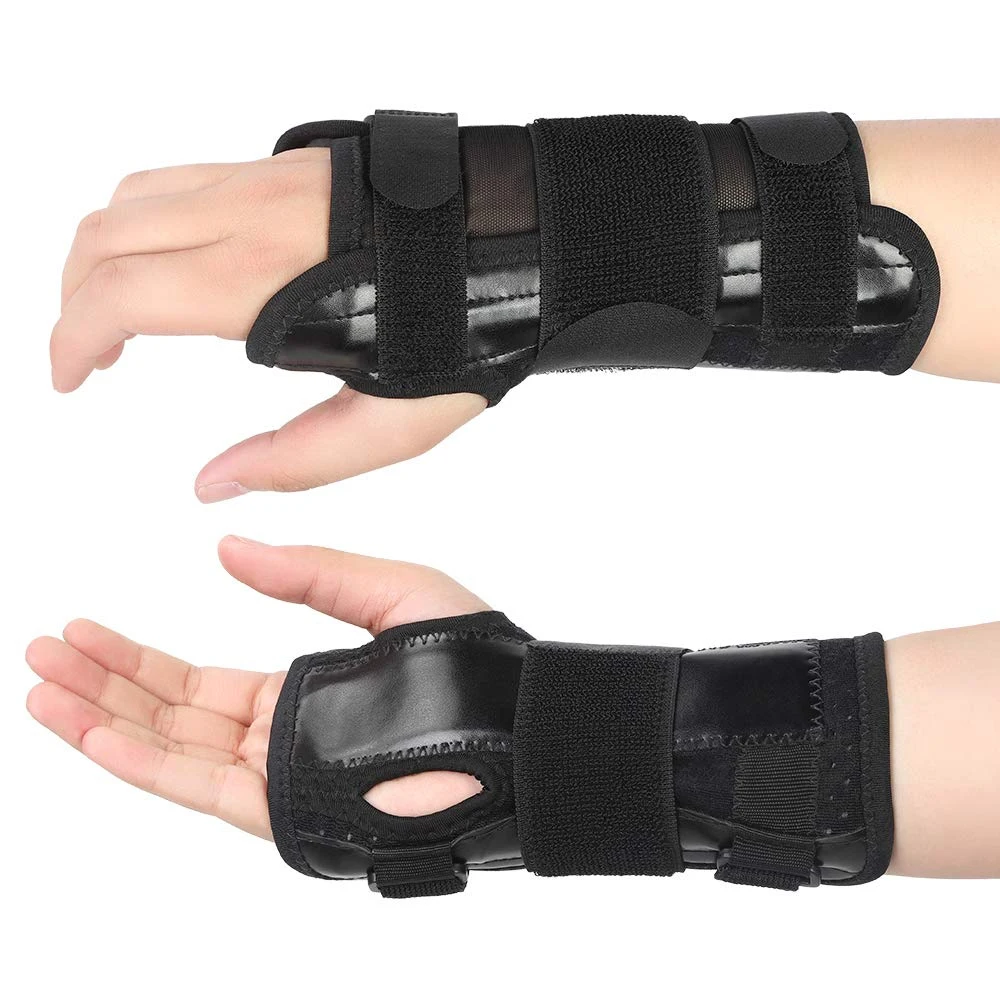 1 Stück Karpaltunnel-Handgelenkstütze mit 3 Riemen und Metallschiene - Hilft bei der Linderung von Sehnenentzündung, Arthritis und Karpaltunnelsyndrom