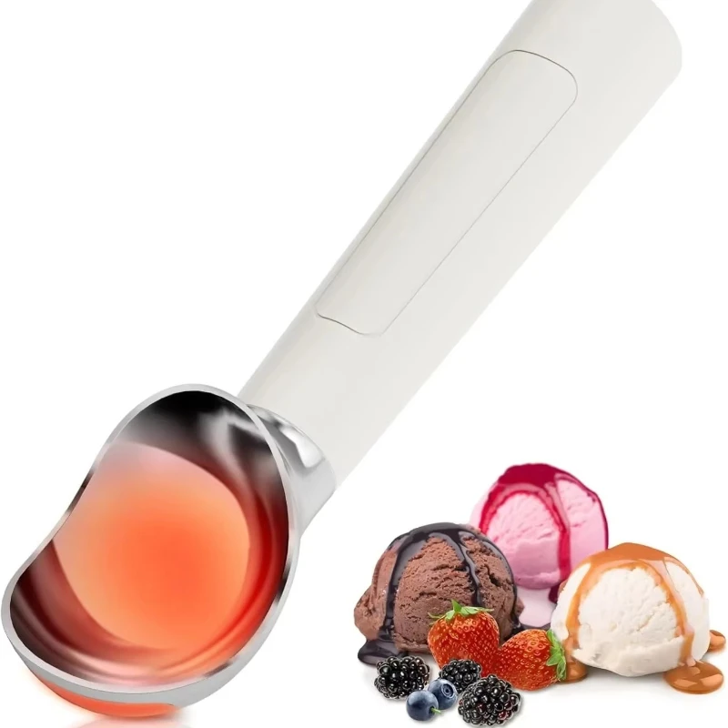 

Heated Ice Cream Scoop for Hard Ice Cream and Desserts Electric Scoop Handheld Heated