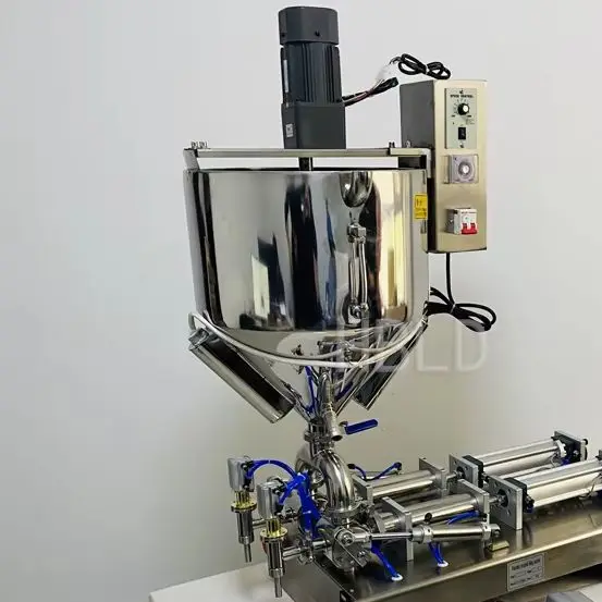 

Semi-Automatic Honey Sesame Paste Packaging Machine with Heater And Mixer Small Paste Filling Machine for Business Needs