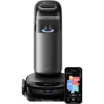 רובוט ואקום omni 1 pro עם כל תחנה אחת, רובוט ואקום הידרוג 'ט קומבו, אוזון אקו נקי, שאיבת 8000