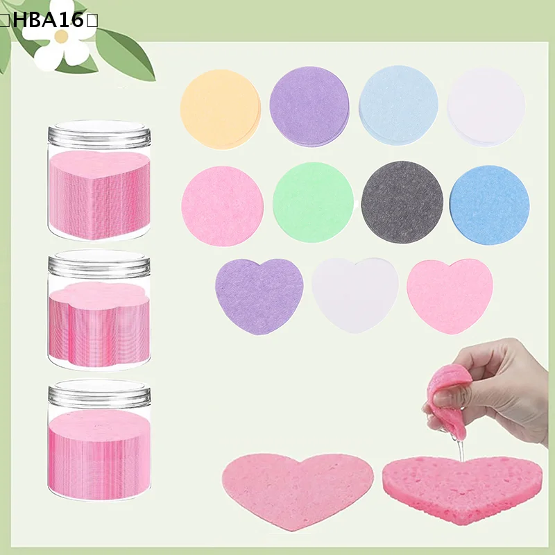 [(HBA16」 20 قطعة/صندوق إسفنجة مضغوطة للوجه مستحضرات التجميل العلاج المائي إسفنجة سبا للوجه لإزالة المكياج اليومي