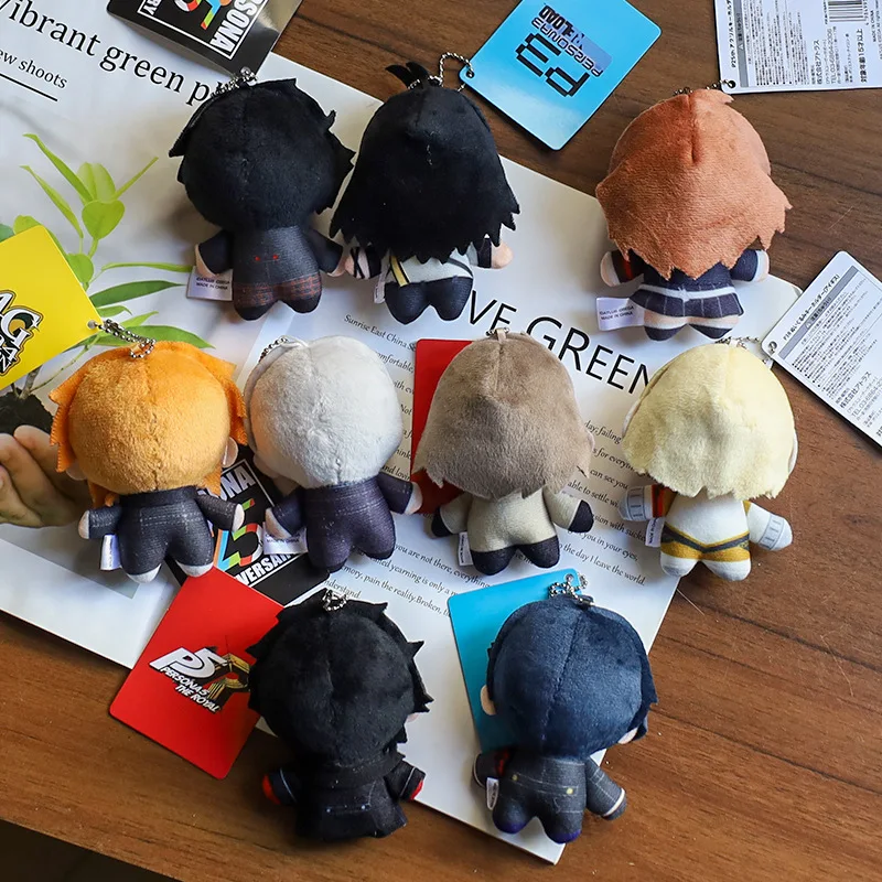 Kawaii أنيمي شخصية أفخم دمية المفاتيح الطرفية لطيف الكرتون شخصية محشوة الحيوانات أفخم دمية قلادة المفاتيح اللعب الهدايا