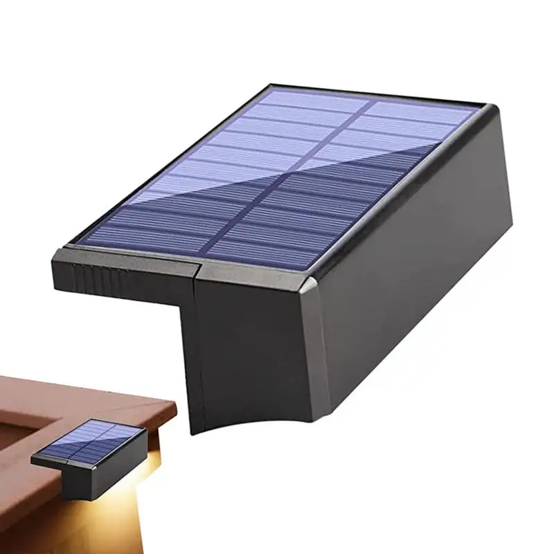 

Solar Deck Light Outdoor Solar Powered Stair Lamp Automatic Induction Deck Step Fence Wall Lamp New Style Patio Accessories