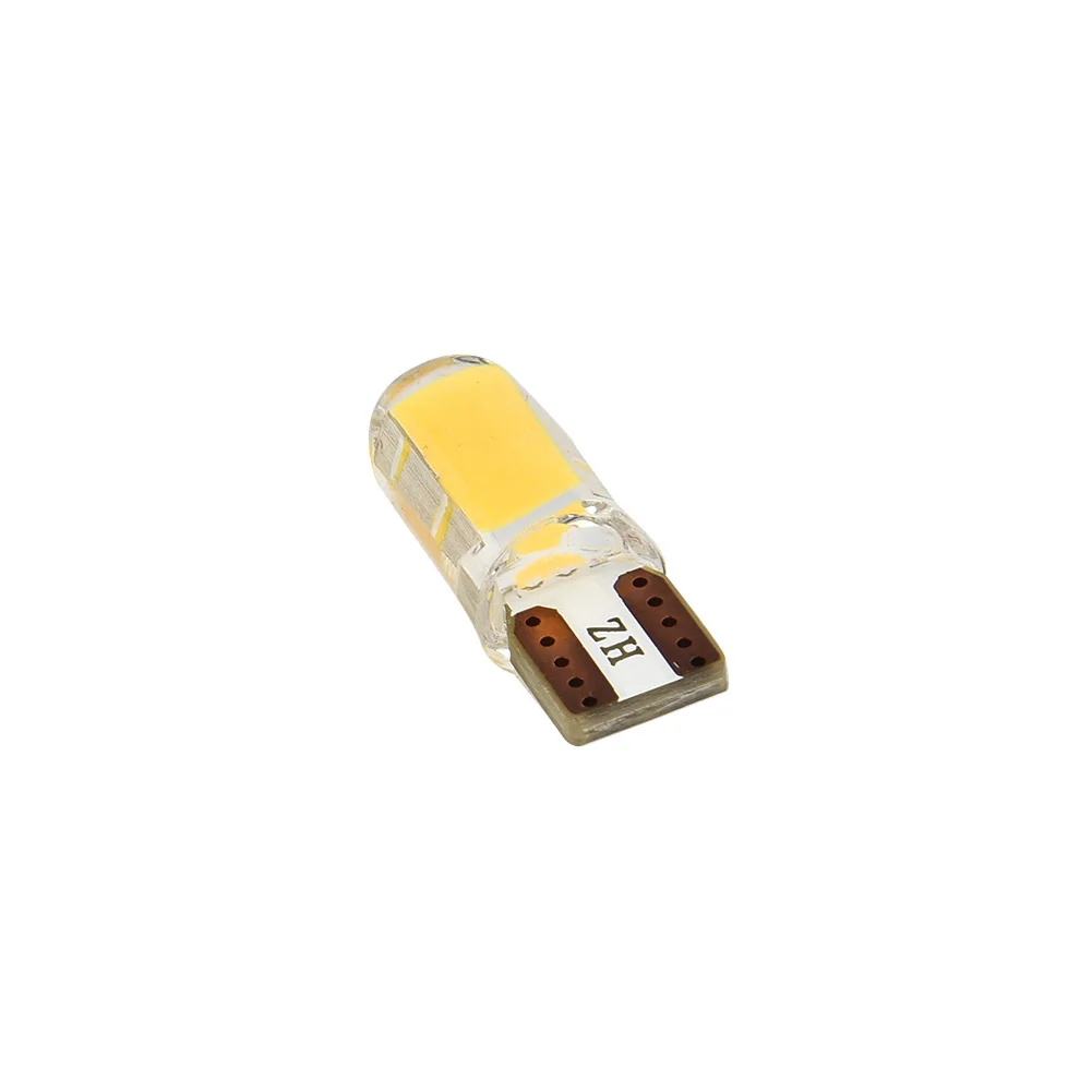 Car LED Lights Amber Lamp T10 194 168 COB LED Car for canbus Silica Width Light Bulbs Direct Replacement (4pcs)