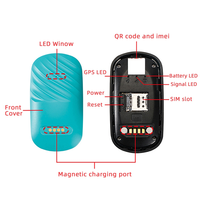 G51 2/4G GPS Tracker Waterproof Anti-Lost Locator Smart Collar Find Device Ringing Remote Control APP For Dog-A45M