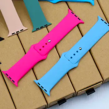 애플 워치 스트랩용 실리콘 밴드, 스포츠 팔찌, iwatch 시리즈 8, 7, 6, 5, 4, 3, SE 9, 울트라 2, 49mm, 44mm, 45mm, 40mm, 41mm, 42-38mm, 45mm 