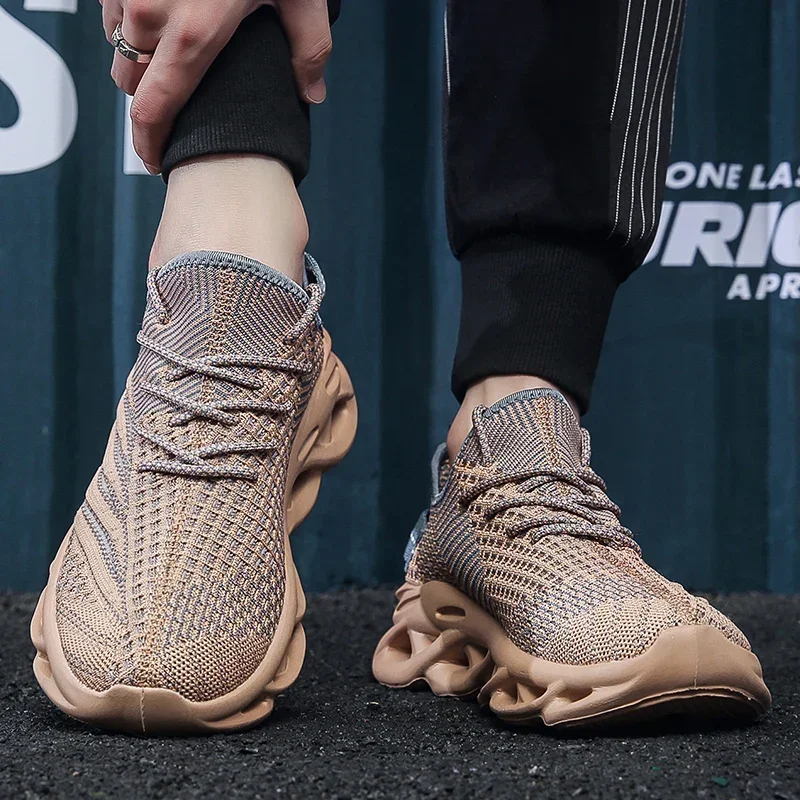 YRZL Sport Laufen Männer Schwarz Jogging Schuhe Casual Turnschuhe Outdoor Atmungsaktive Mesh Frauen Licht Stoßdämpfung Turnschuhe Männer – Detail 10