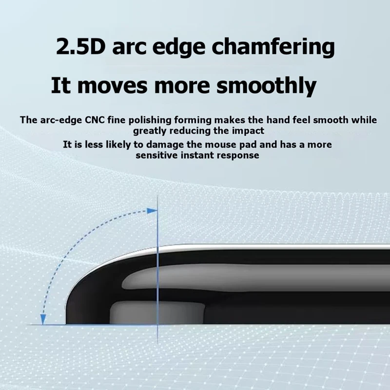 Super Sale Mouse Feet for Logitech G502 Wireless Mouse Round Curved Edge Mouse Glass A