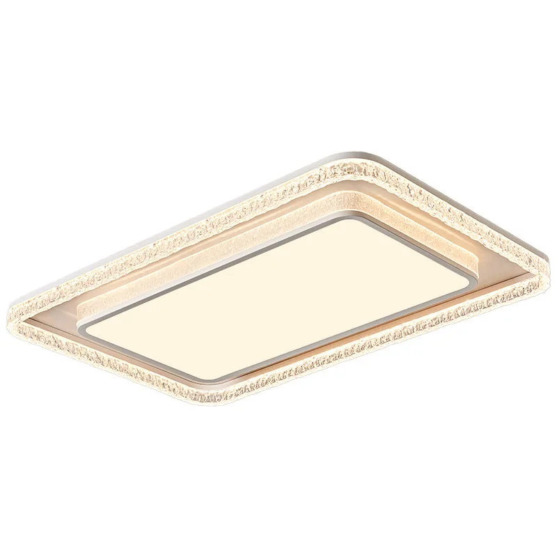 

Living room ceiling lamp medium antique new light luxury high sense creative walnut square eye protection