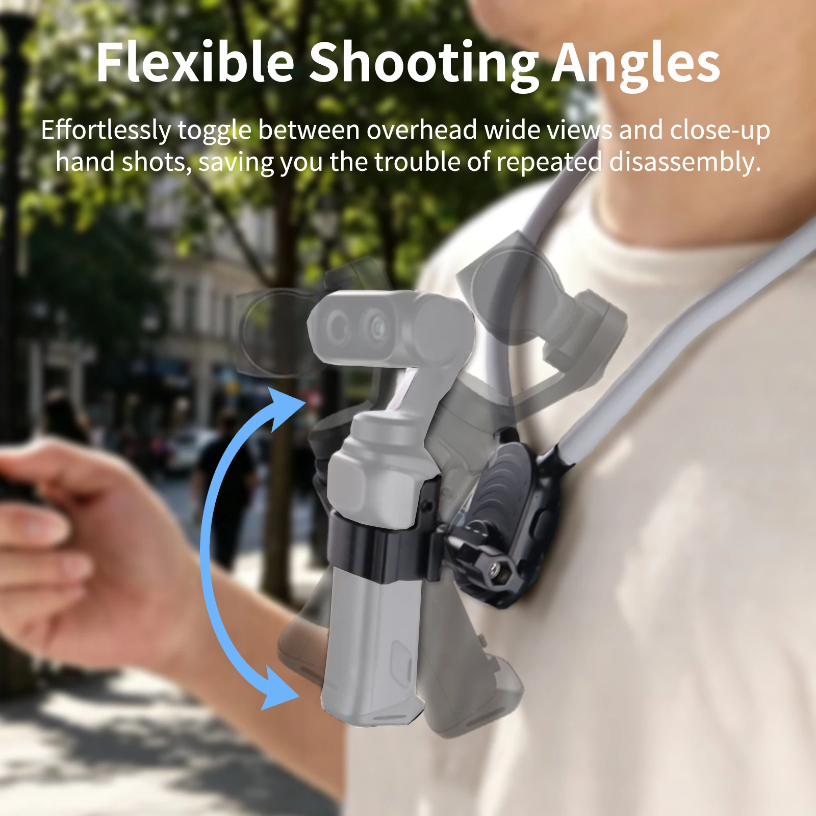 Flexible Silicone Neck Mount Holder For Insta360 Luna Ultra Gimbal Camera POV First‑Person Shooting Neck‑Worn Expansion Bracket