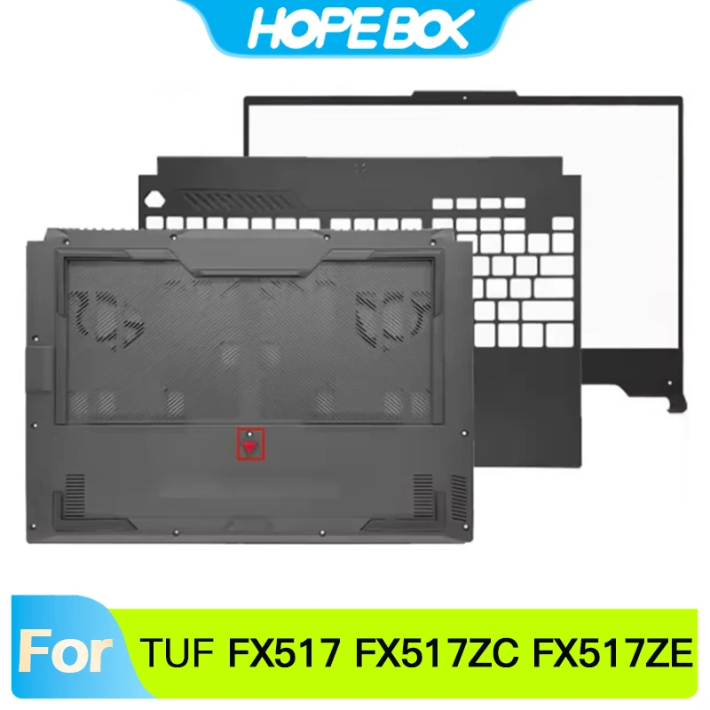 New Top Case For ASUS TUF Dash FX517 FX517ZC FX517ZE-M-R  Bezel Upper Top Case Base Chassis Bottom Cover Palmrest Black