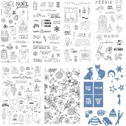 French Clear Stamp / Seal For DIY Scrapbooking Album Decorative Clear Stamp  A8001