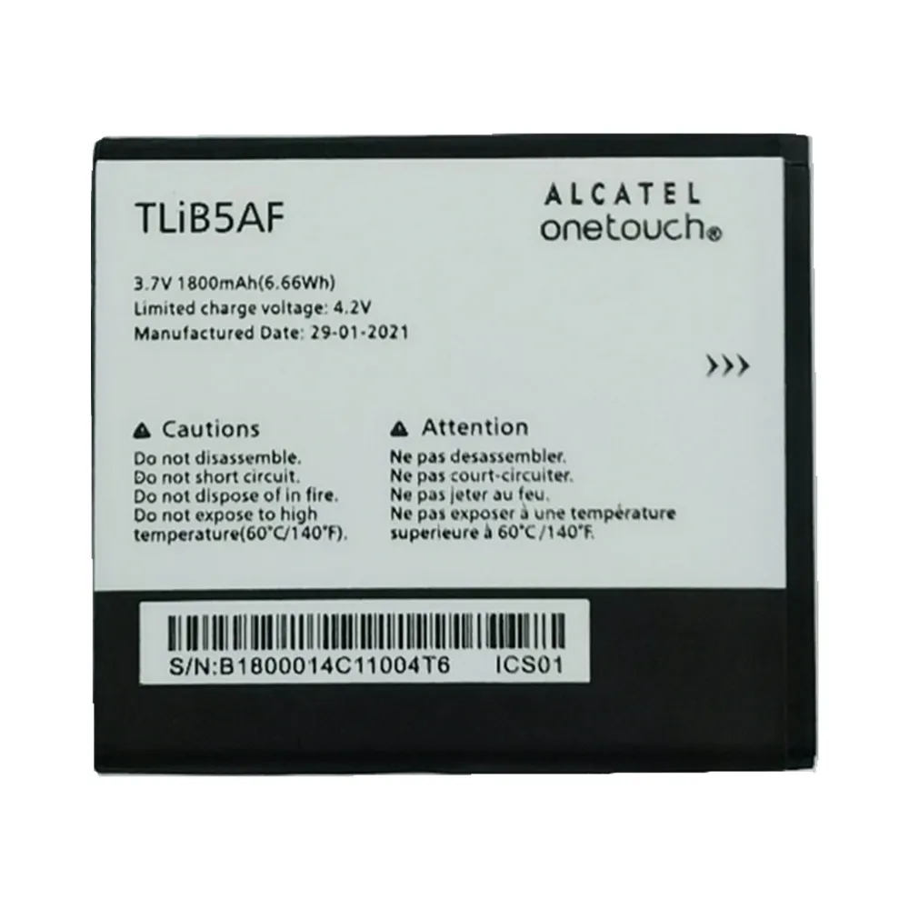 New High Quality TLiB5AF 1800mAh Battery For Alcatel One Touch Pop C5 OT 5036 5036D 5037 5037A 5037D 5037X Smartphone Batteria