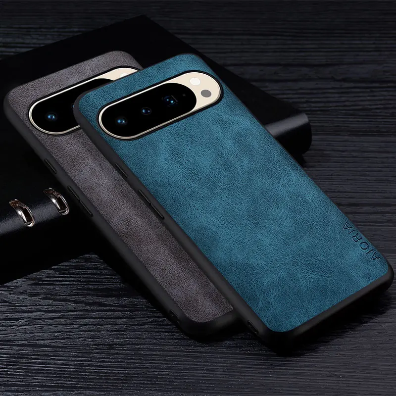 Premium-PU-Leder-Handyhülle für Google Pixel 10 Pro XL, faltbar, kratzfest, einfarbig, für Pixel 10 Pro XL Funda