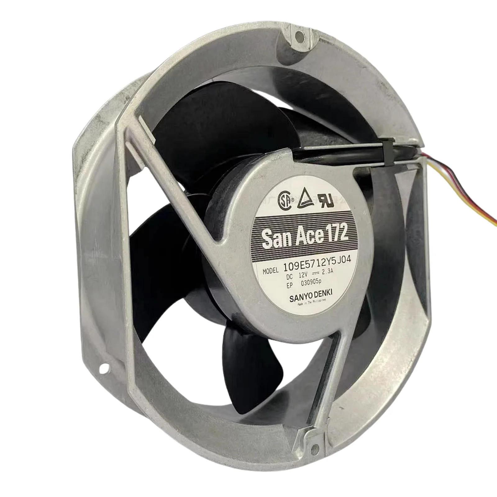 

for SANYO 109E5712Y5J04 172x150x51mm 12V 2.3A Dual Ball Bearing Cooling Fan 3800RPM 282CFM Industrial Inverter