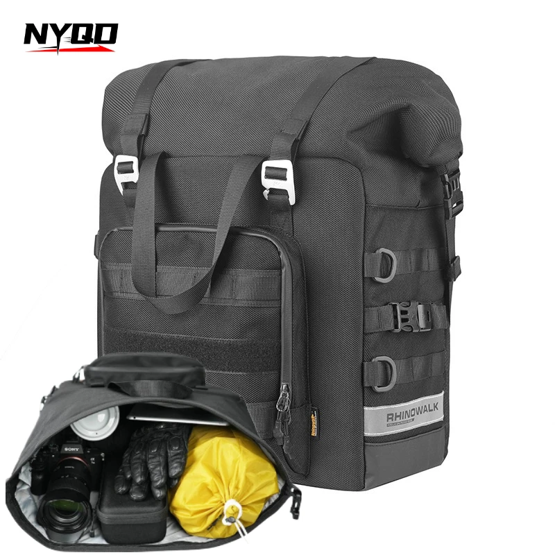 

Водонепроницаемая боковая сумка для мотоцикла, седельные сумки большой вместимости, легко устанавливается, 25 л.