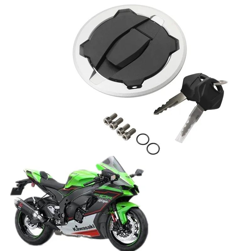 For Kawasaki Ninja ZX-10R 2021-2023 Ninja 650 Z650 2017-2023 Motorcycle  Acsessories Fuel Gas Tank Cap Keys