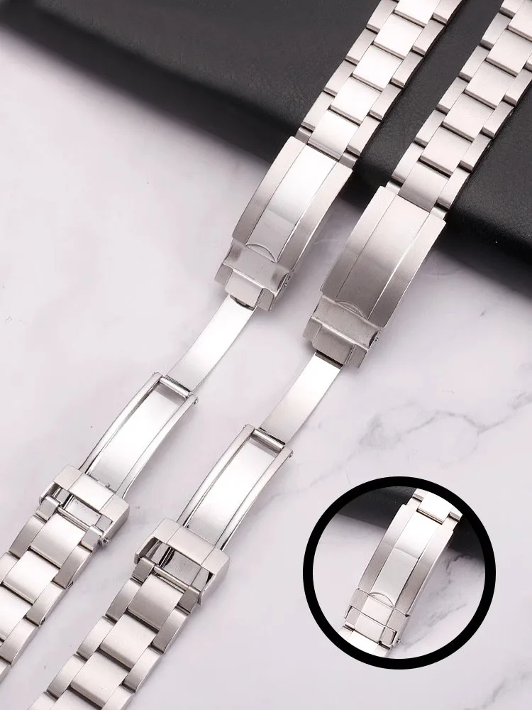 ステンレス鋼の時計ブレスレット,ロレックス,デイトナ,GMT,潜水艦時計アクセサリー,金属ストラップ,904l,20mm, 21mm