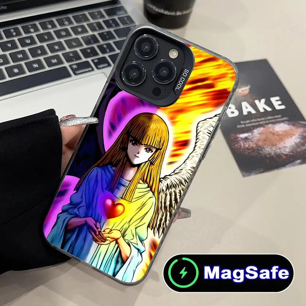 

Чехол для телефона Yugioh Changel of Heart для iPhone 16, 15, 14, 13, 12, 11 Pro Max Plus MagSafe, полупрозрачный цветной принт, роскошный красивый чехол