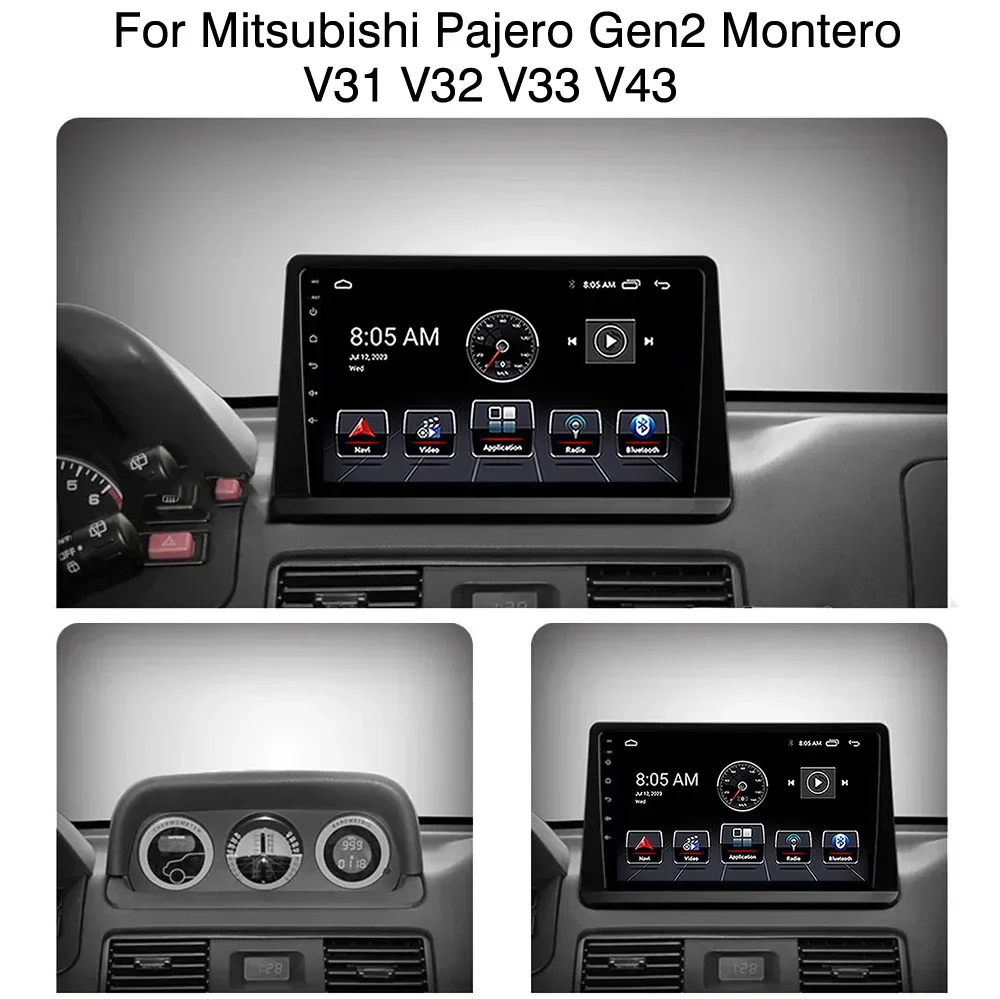 

Android 13 Radio For Mitsubishi Pajero Montero V31 Cheetah Kingbox Car stereo Multimedia Player Carplay Auto GPS navigation DSP
