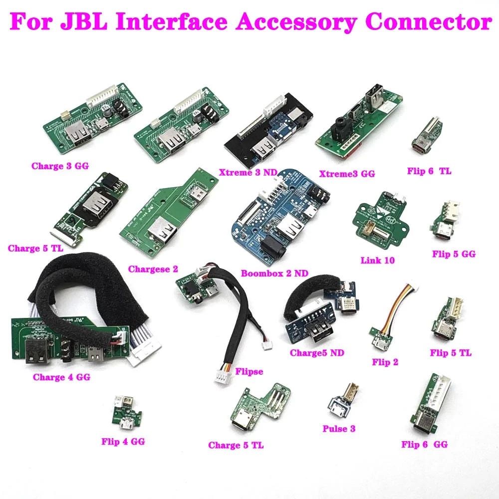 For JBL Charge 3 GG TL Xtreme 3 GG Charge 4 5 TL ND Chargese 2 Boombox 2 Link 10 Flipse Flip 2 4 5 6 Pulse3 Accessory Connector