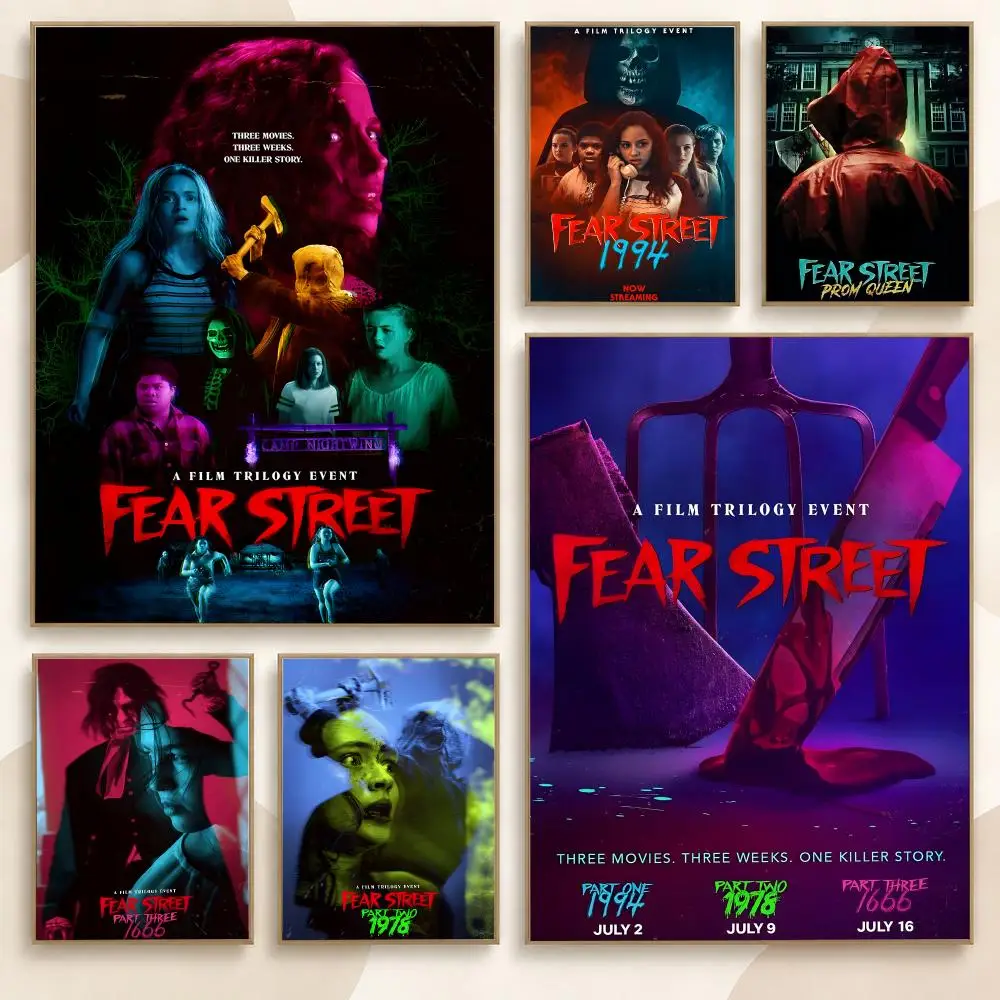 Fear Street Classic Movie TV Series 80s 90s Retro Fan Poster Contemporary Wall Art Print for Bedroom & Living Room, Unframed