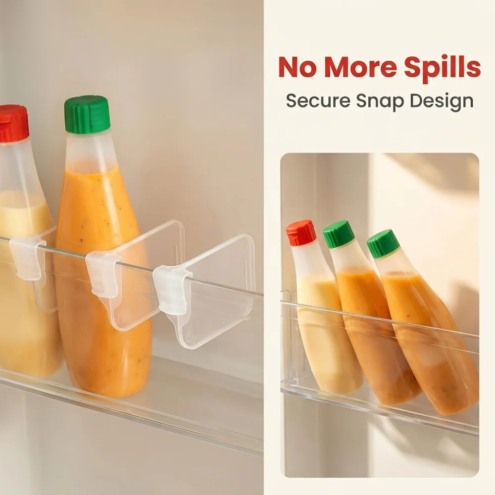 50PCS Home Refrigerator Storage Partition Board Adjustable Fridge Divider Storage Separators Kitchen Bottle Can Shelf Organizer