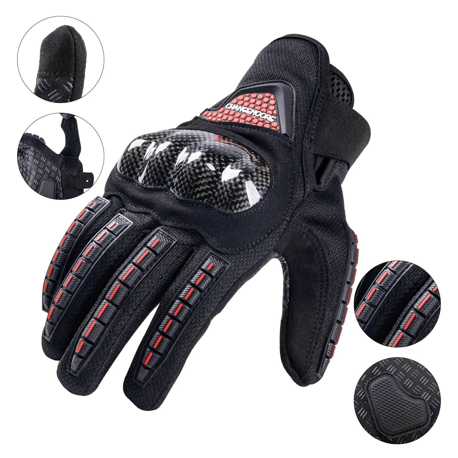 

Goture Motorcycle Gloves Leather Gloves Summer Cycling Motorbike Guantes Motocross Bicycle Touch Screen Breathable Protective