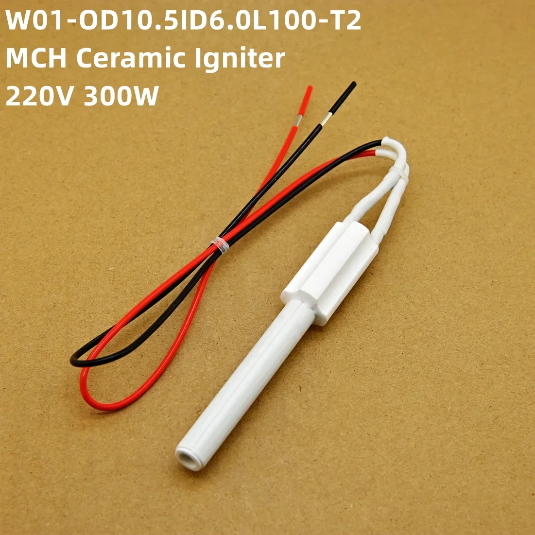 220V 300W Ceramic Igniter wood pellet oven Ignition rod, biofuel heater fast Ignition energy saving, high efficiency 10.5*100mm