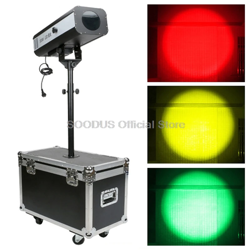 330W LED Follow Spot Lights Zoom and Focus Beam Light With DMX512 Follow Tracker LED Light 6 Colors for Wedding Theater DJ Party