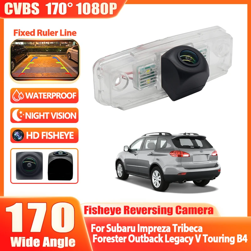 Car Rear View Reverse Back Up Parking Camera HD Night Vision For Subaru Impreza Tribeca Forester Outback Legacy V Touring B4