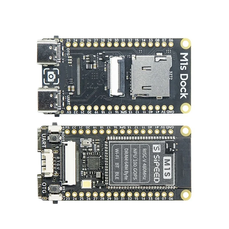 For Speed M1S Dock+M1S Core Board+2MP Camera AI+IOT Tinyml RISC-V Linux Artificial Intelligent Development Board Kit