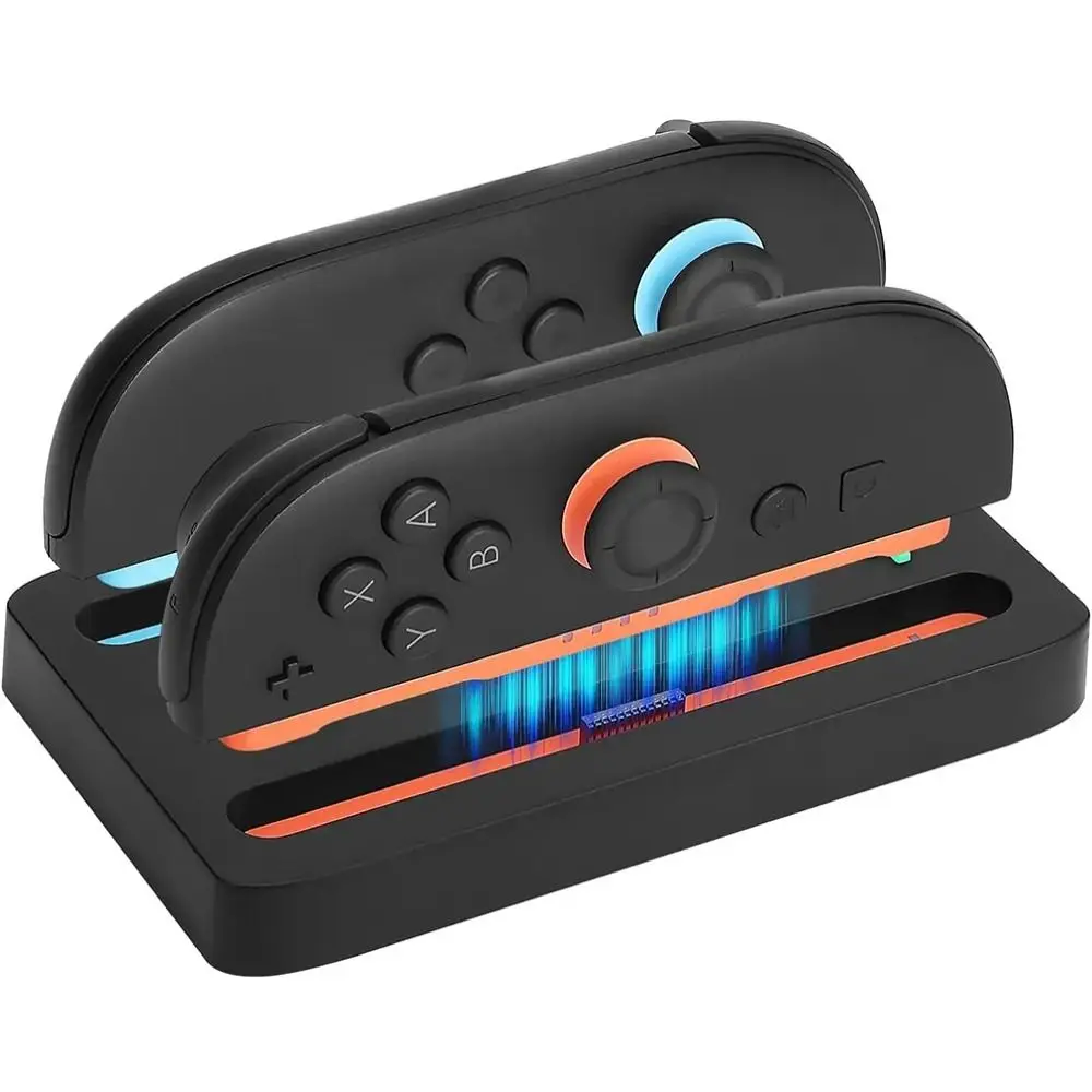 Зарядная док-станция с индикацией BlackLED, USB Type-C, кабель для зарядного устройства, док-станция для джойстиков, подставка для зарядного устройства для Nintendo Switch 2, игровые аксессуары