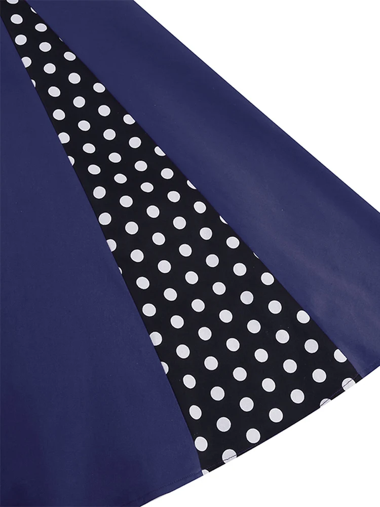 Tonval Sweetheart Neck Spaghetti Strap Double Breasted Long Dress 50s Pinup Vintage Polka Dot Women Party Sexy Dresses