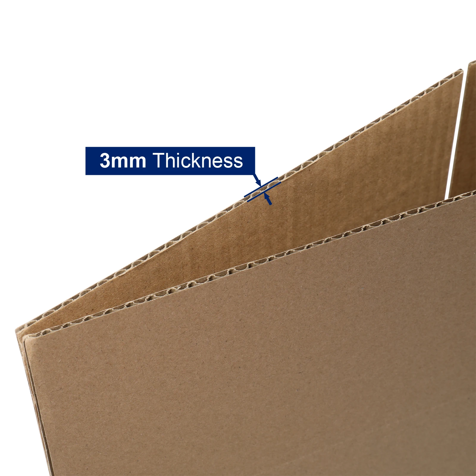 50pcs Box Mailers 8 "x 8" X 8 "(20.3x20.3x20.3cm) Thick 3mm Corrugated Cardboard Box in Kraft Paper Color