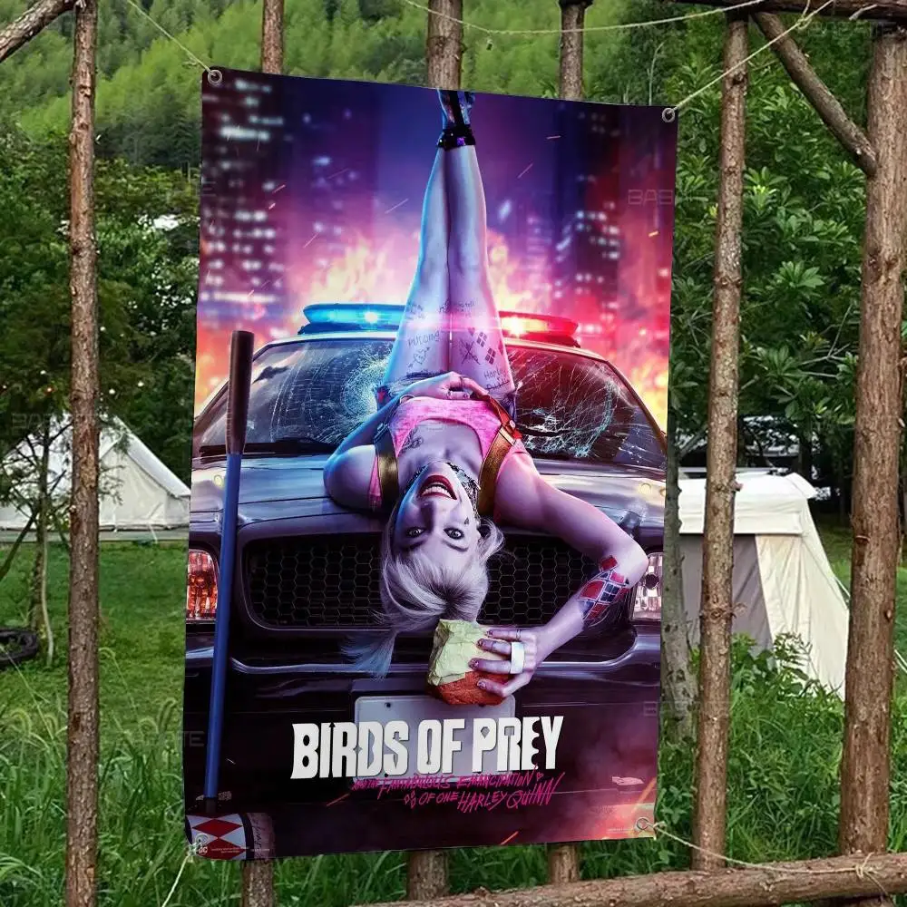 H-Harley Q-Quinn Banner INS Style Outdoor Party Dekoration Atmosphäre Flagge