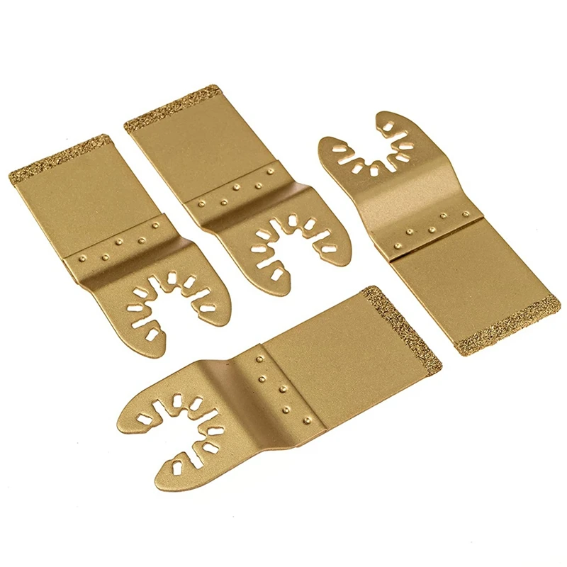 5Pcs/Set Universal Oscillating Diamond Saw Blade Quick For Release Fast Fit Multi Tool Blade Cutting Dics