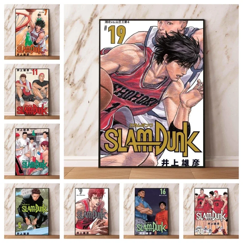 

Canvas Artwork Painting Posters The First Slam Dunk Rukawa Kaede Decoration Paintings Kid Action Figures Children Gift Room Home