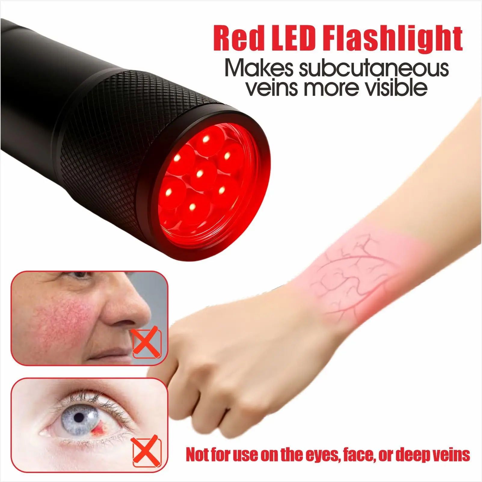 LED Vein Finder Medical Infrared Vein Locator Machine Nurse Injection Helper 2 in 1 Handheld Vein Viewer USB Blood Vessel Lamp